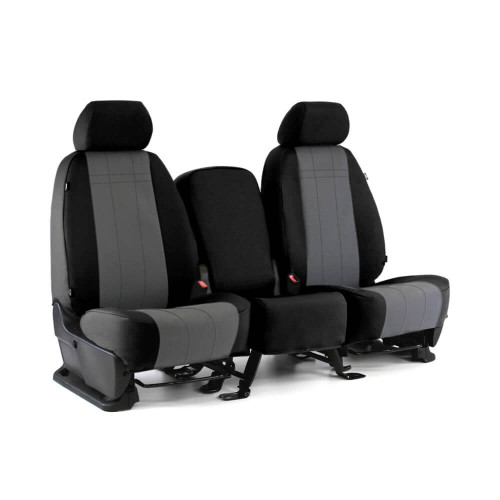 CORDURA® 1000 Denier Xtra-Duty Seat Covers Black and Grey on Bench Seats